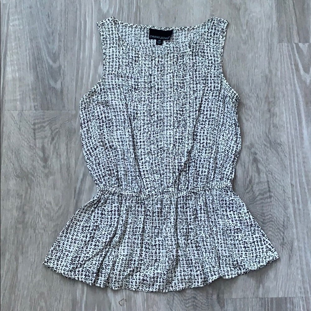Cynthia Rowley Peplum Tank